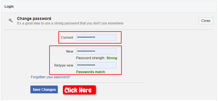Facebook Ka Password Kaise Change Kare